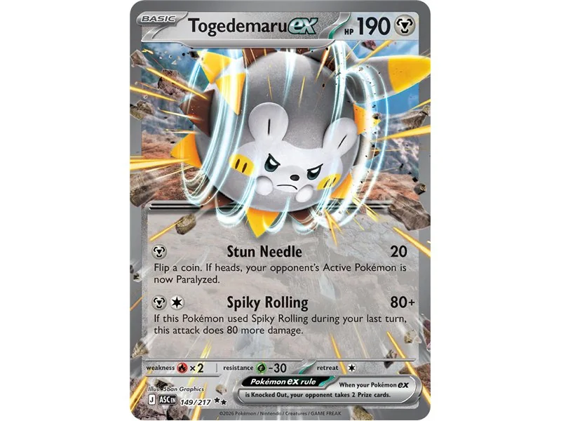 Togedemaru ex (Double Rare)
