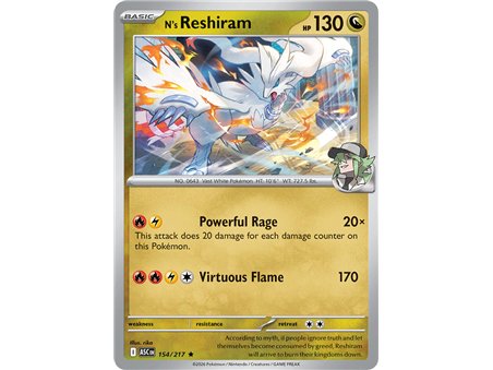 N's Reshiram (Rare Holofoil)