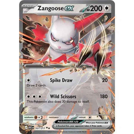 Zangoose ex (Double Rare)