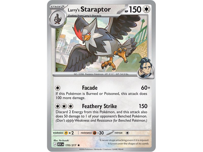 Larry's Staraptor (Rare Holofoil)