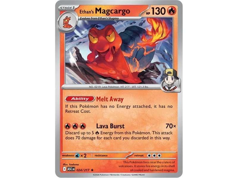 Ethan's Magcargo (Rare/Reverse Holofoil)