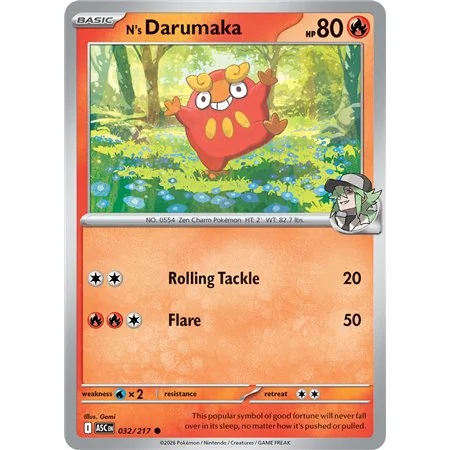 N's Darumaka (Common/Reverse Holofoil)