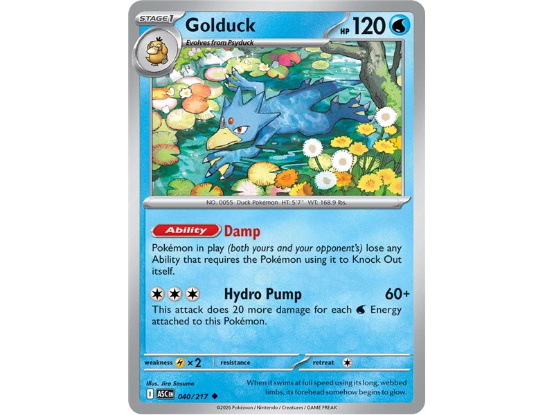 Golduck(Uncommon/Reverse Holofoil)