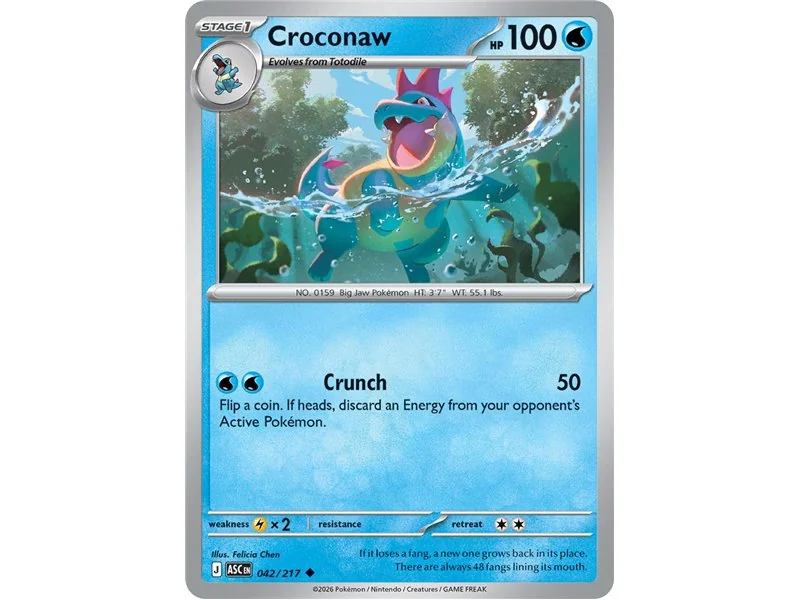 Croconaw (Uncommon/Reverse Holofoil)