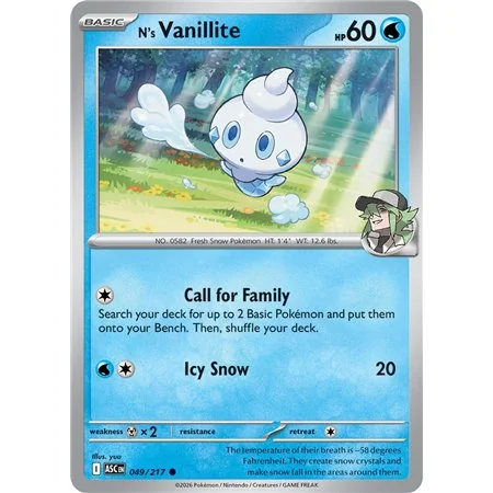 N's Vanillite (Common/Reverse Holofoil)