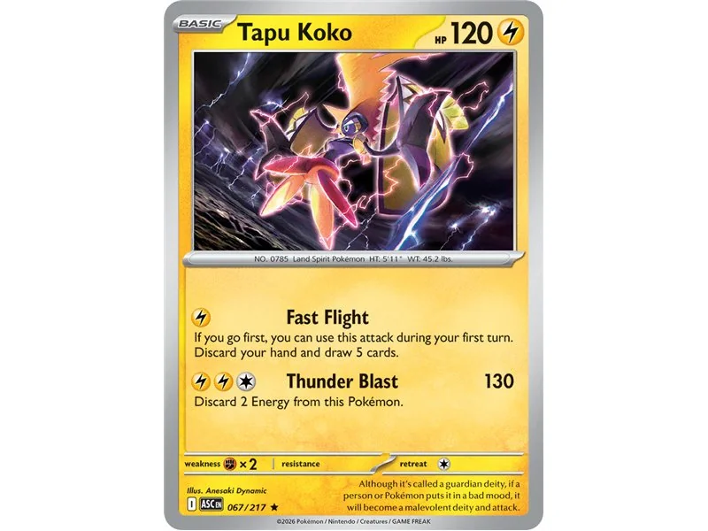 Tapu Koko (Rare/Reverse Holofoil)