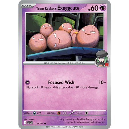 Team Rocket's Exeggcute (Common/Reverse Holofoil)