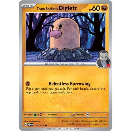 Team Rocket's Diglett (Common/Reverse Holofoil)