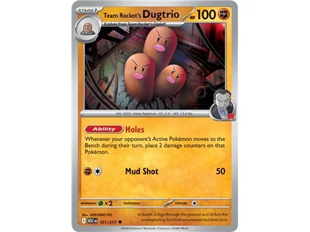 Team Rocket's Dugtrio  (Uncommon/Reverse Holofoil)