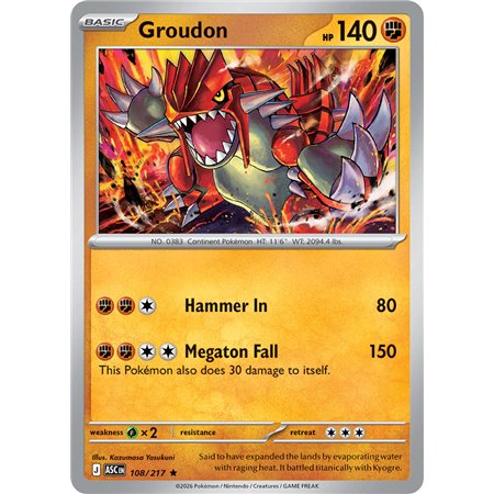 Groudon (Rare/Reverse Holofoil)