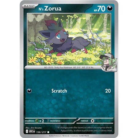 N's Zorua (Common/Reverse Holofoil)