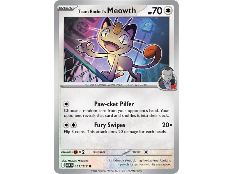 Team Rocket's Meowth (Common/Reverse Holofoil)