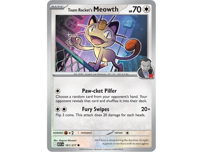 Team Rocket's Meowth (Common/Reverse Holofoil)