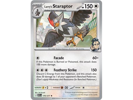Larry's Staraptor (Rare/Reverse Holofoil)