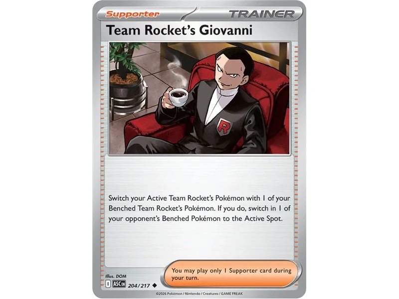 Team Rocket's Giovanni (Common/Reverse Holofoil)
