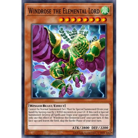 Windrose the Elemental Lord (Secret Rare)