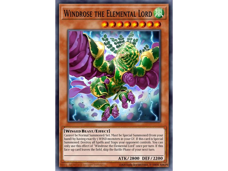 Windrose the Elemental Lord (Secret Rare)