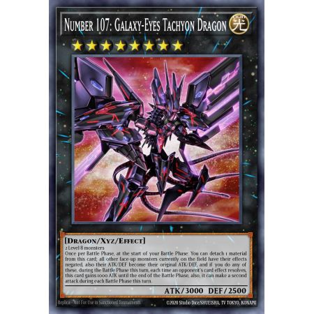 Number 107: Galaxy-Eyes Tachyon Dragon (Ultra Rare)