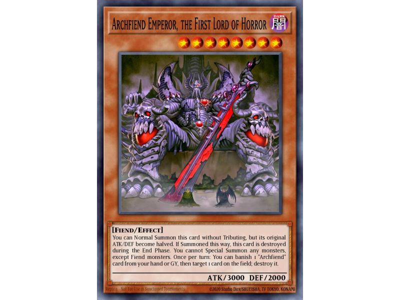 Archfiend Emperor, the First Lord of Horror (Rare)