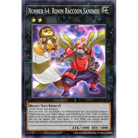 Number 64: Ronin Raccoon Sandayu (Rare)