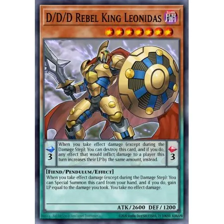 D/D/D Rebel King Leonidas (Super Rare)