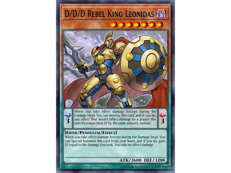 D/D/D Rebel King Leonidas (Super Rare)