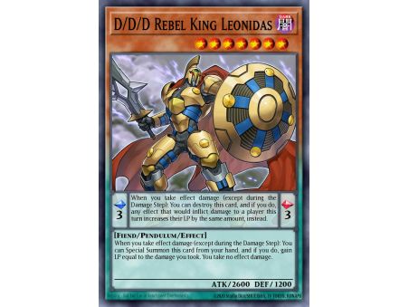 D/D/D Rebel King Leonidas (Super Rare)