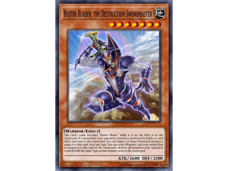 Buster Blader, the Destruction Swordmaster (Ultra Rare)