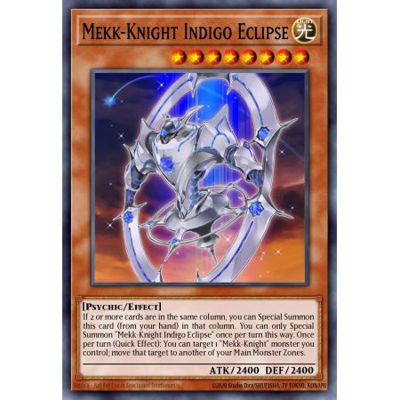 Mekk-Knight Indigo Eclipse (Super Rare)