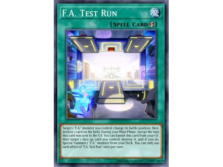 F.A. Test Run (Common)