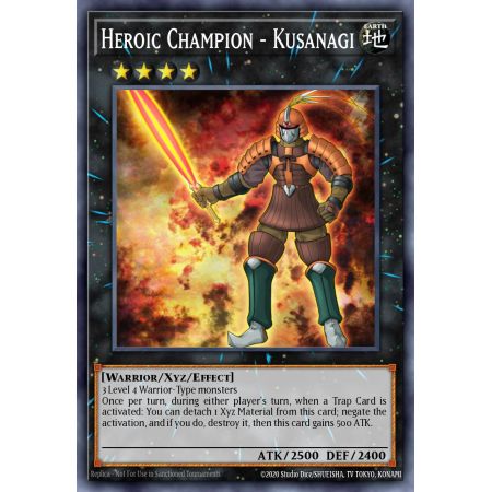 Heroic Champion - Kusanagi (Shatterfoil Rare)