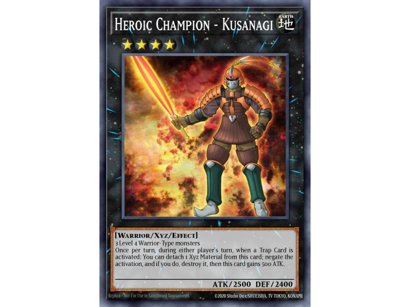 Heroic Champion - Kusanagi (Shatterfoil Rare)