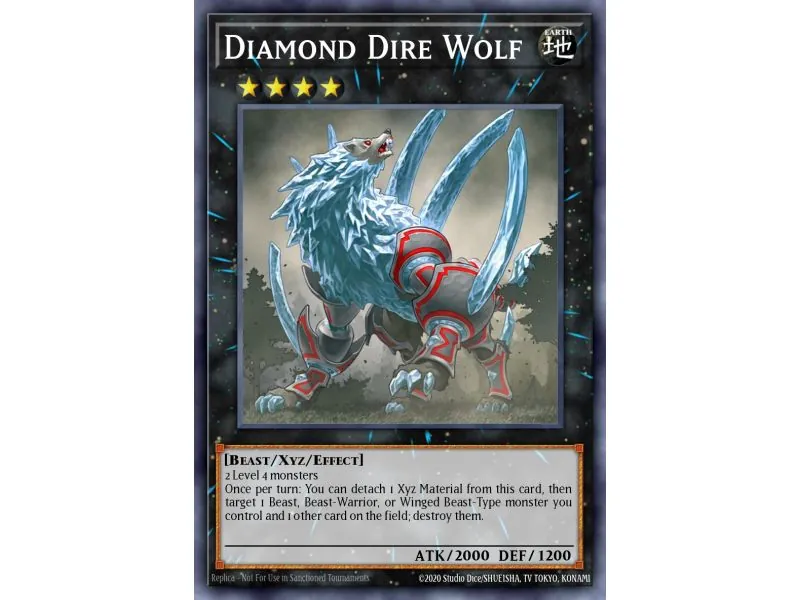 Diamond Dire Wolf (Shatterfoil Rare)