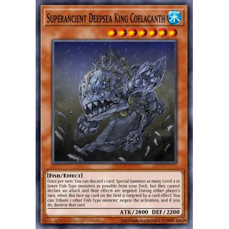 Superancient Deepsea King Coelacanth (Starfoil Rare)