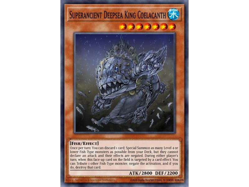 Superancient Deepsea King Coelacanth (Starfoil Rare)