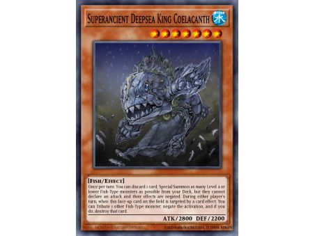 Superancient Deepsea King Coelacanth (Starfoil Rare)