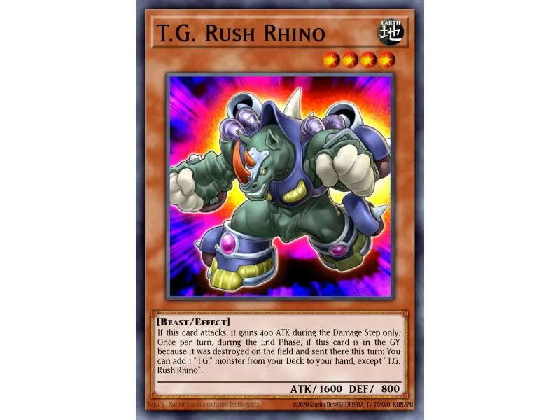 T.G. Rush Rhino (Starfoil Rare)