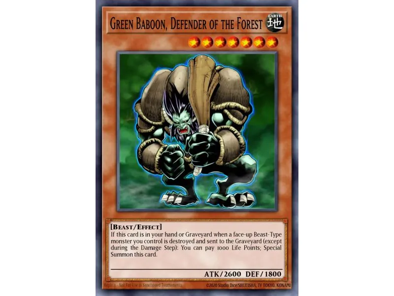 Green Baboon, Defender of the Forest (Ultra Rare)