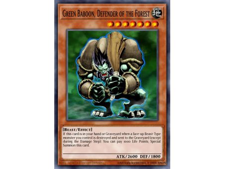 Green Baboon, Defender of the Forest (Ultra Rare)