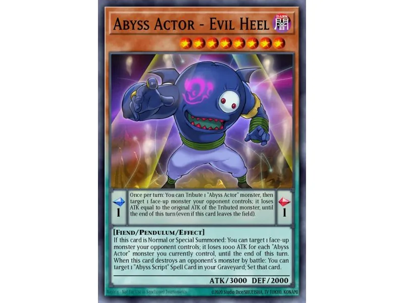 Abyss Actor - Evil Heel (Secret Rare)