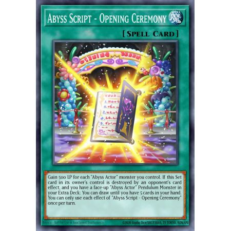 Abyss Script - Opening Ceremony (Super Rare)