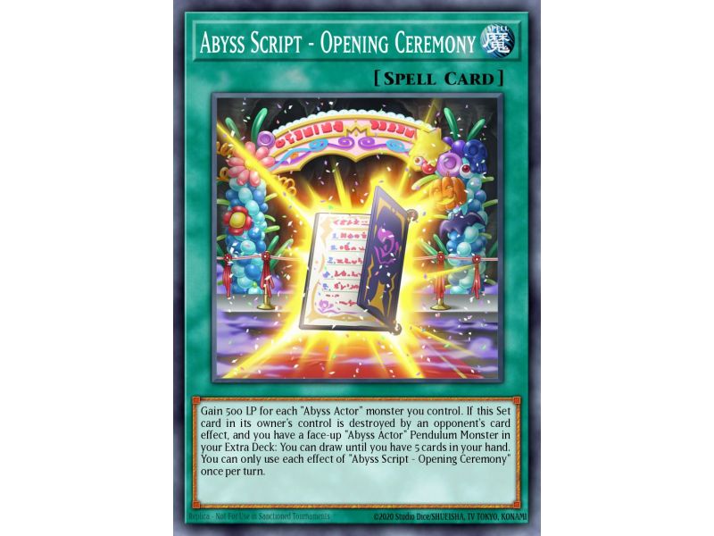Abyss Script - Opening Ceremony (Super Rare)