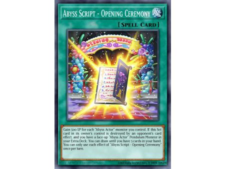 Abyss Script - Opening Ceremony (Super Rare)