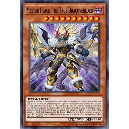 Master Peace, the True Dracoverlord (Secret Rare)
