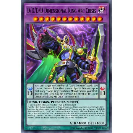 D/D/D/D Dimensional King Arc Crisis (Starlight Rare)