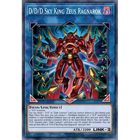 D/D/D Sky King Zeus Ragnarok (Secret Rare)