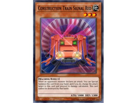 Construction Train Signal Red (Super Rare)