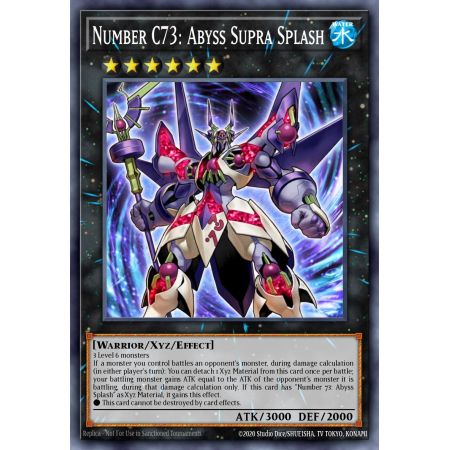 Number C73: Abyss Supra Splash (Super Rare)