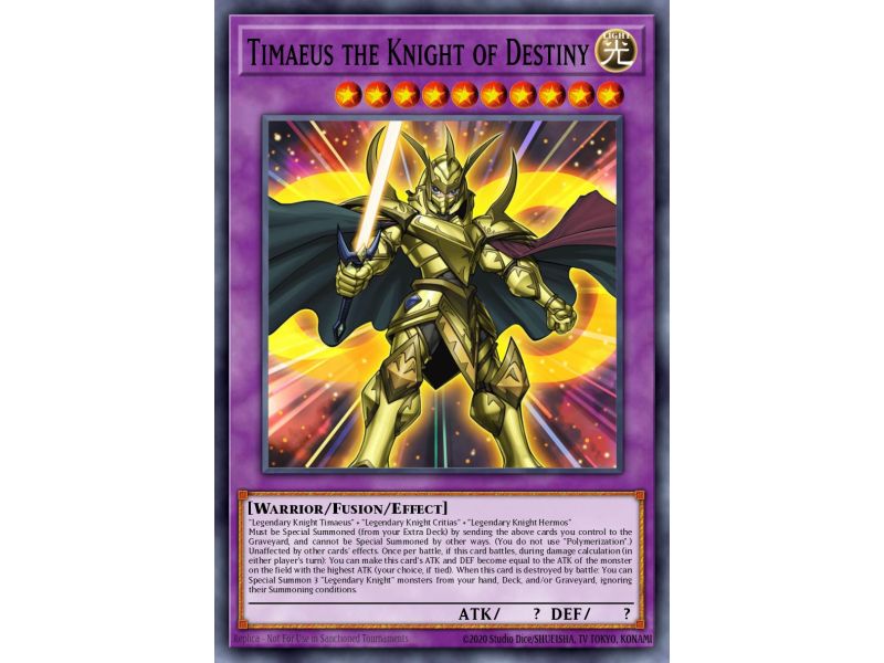 Timaeus the Knight of Destiny (Secret Rare)
