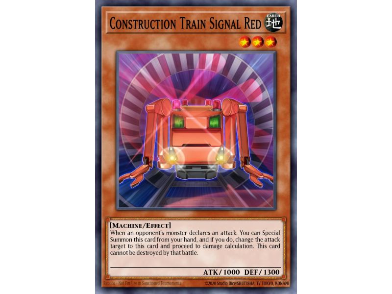 Construction Train Signal Red (Common)